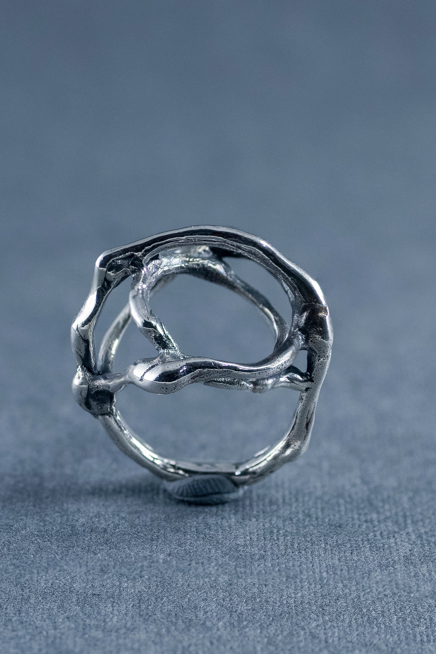 Sculptural Silver Ring