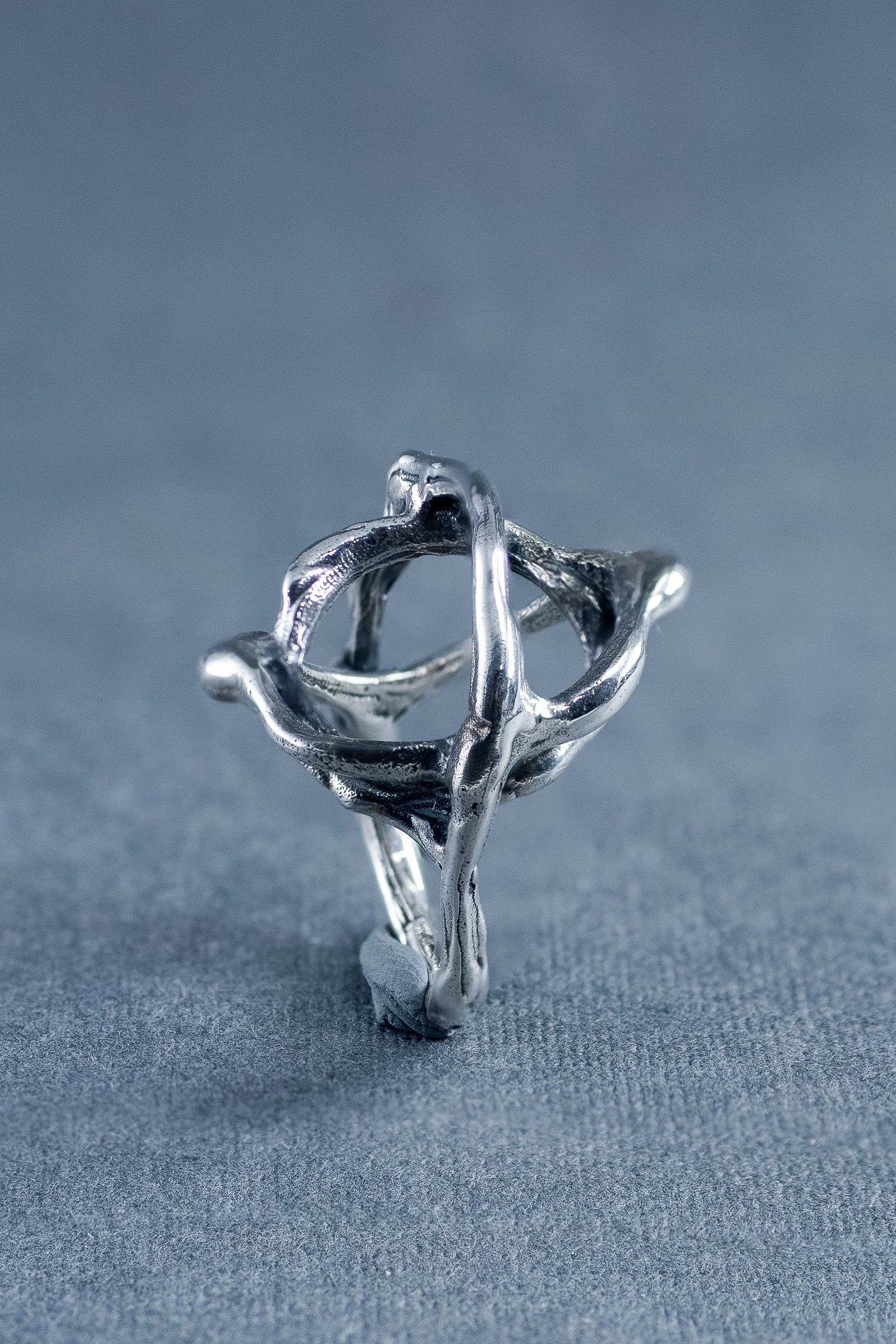 Sculptural Silver Ring