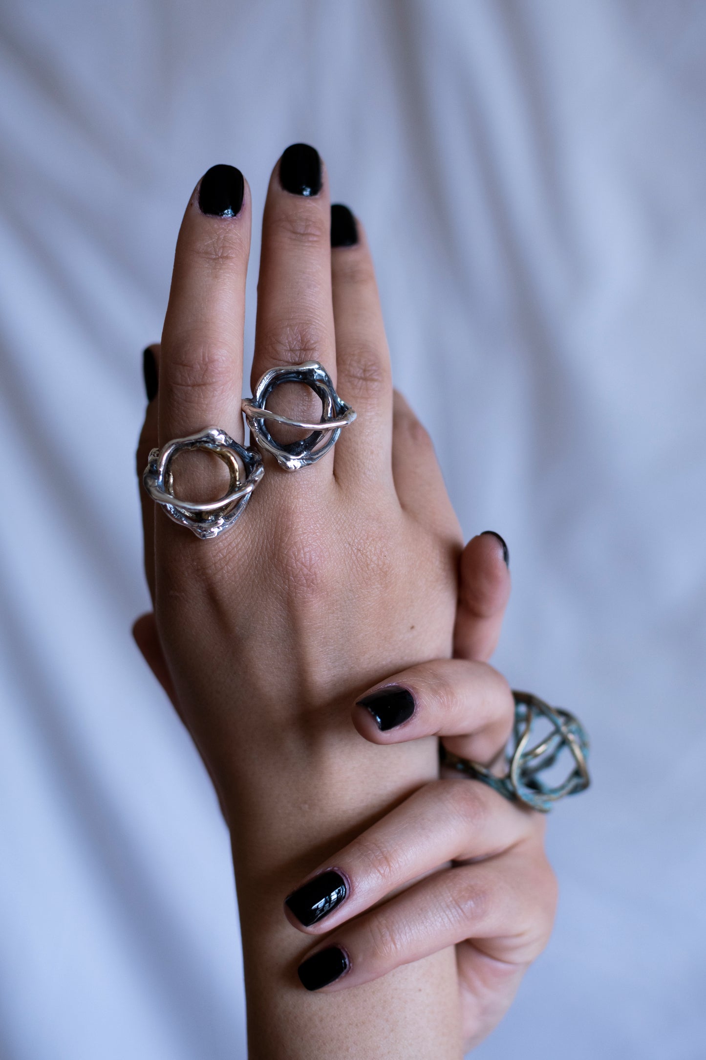 Sculptural Silver Ring