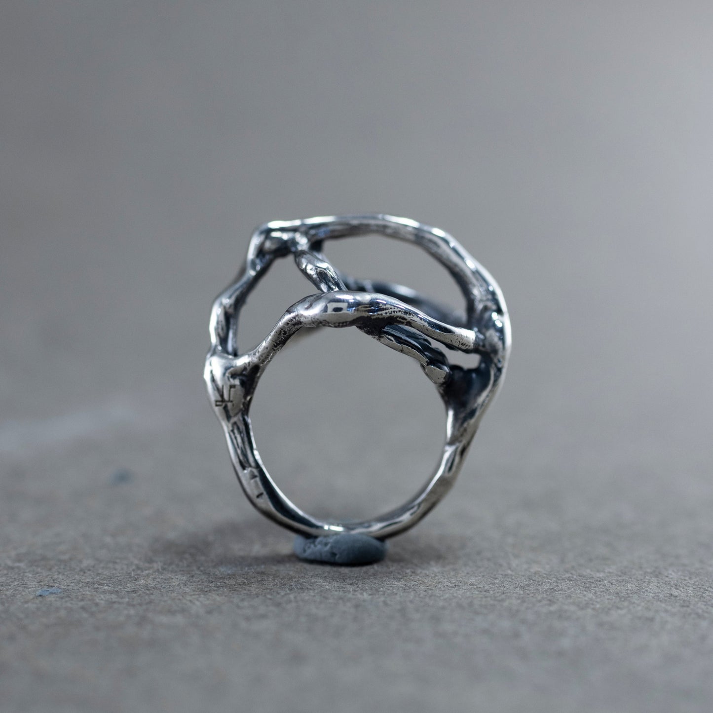 Sculptural Silver Ring