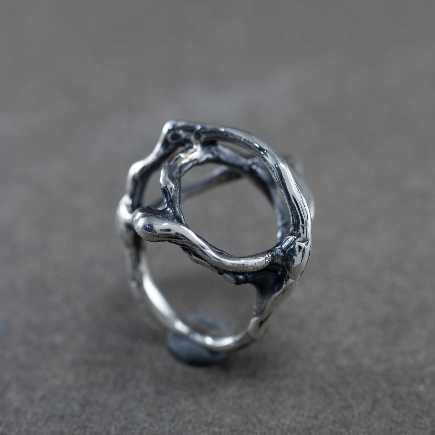 Sculptural Silver Ring