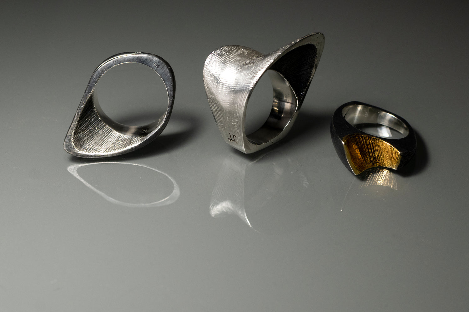 Rough Textured Rings