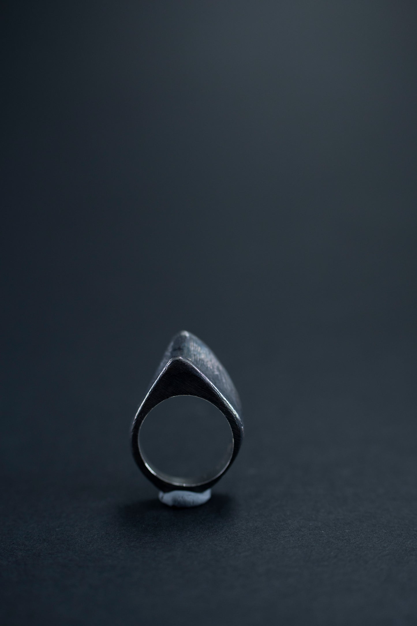 Rough textured Blackened Ring