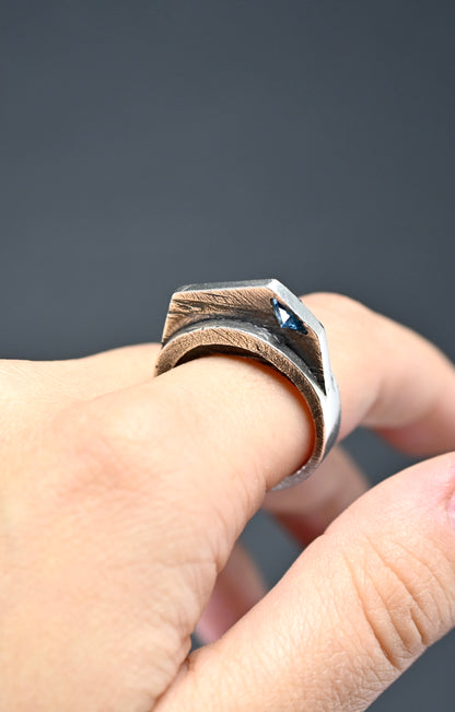 Architectural-Inspired Textured Ring