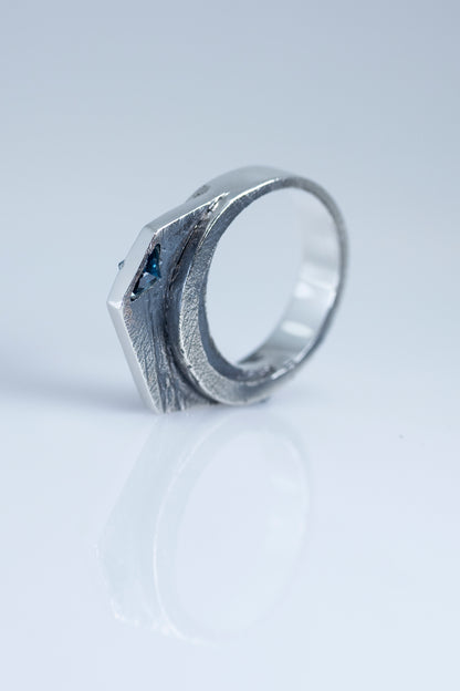 Architectural-Inspired Textured Ring