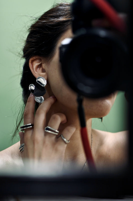 Stone Impressed Earrings